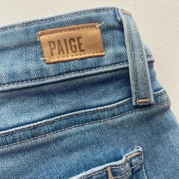 Paige Verdugo Ankle Jeans Women's Size 29 Blue Mid Rise Light Wash 5-Pocket - Picture 10 of 11